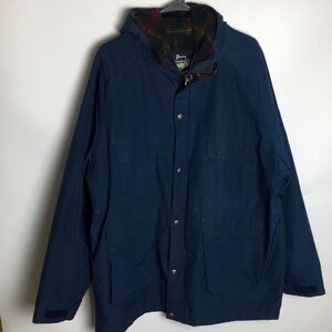 VTG Woolrich Barn Chore Coat Men XL Navy Mountain Parka Field Jacket Workwear
